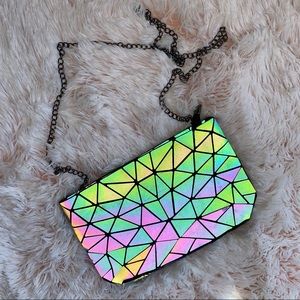 Holographic Chain Crossbody Purse / Clutch